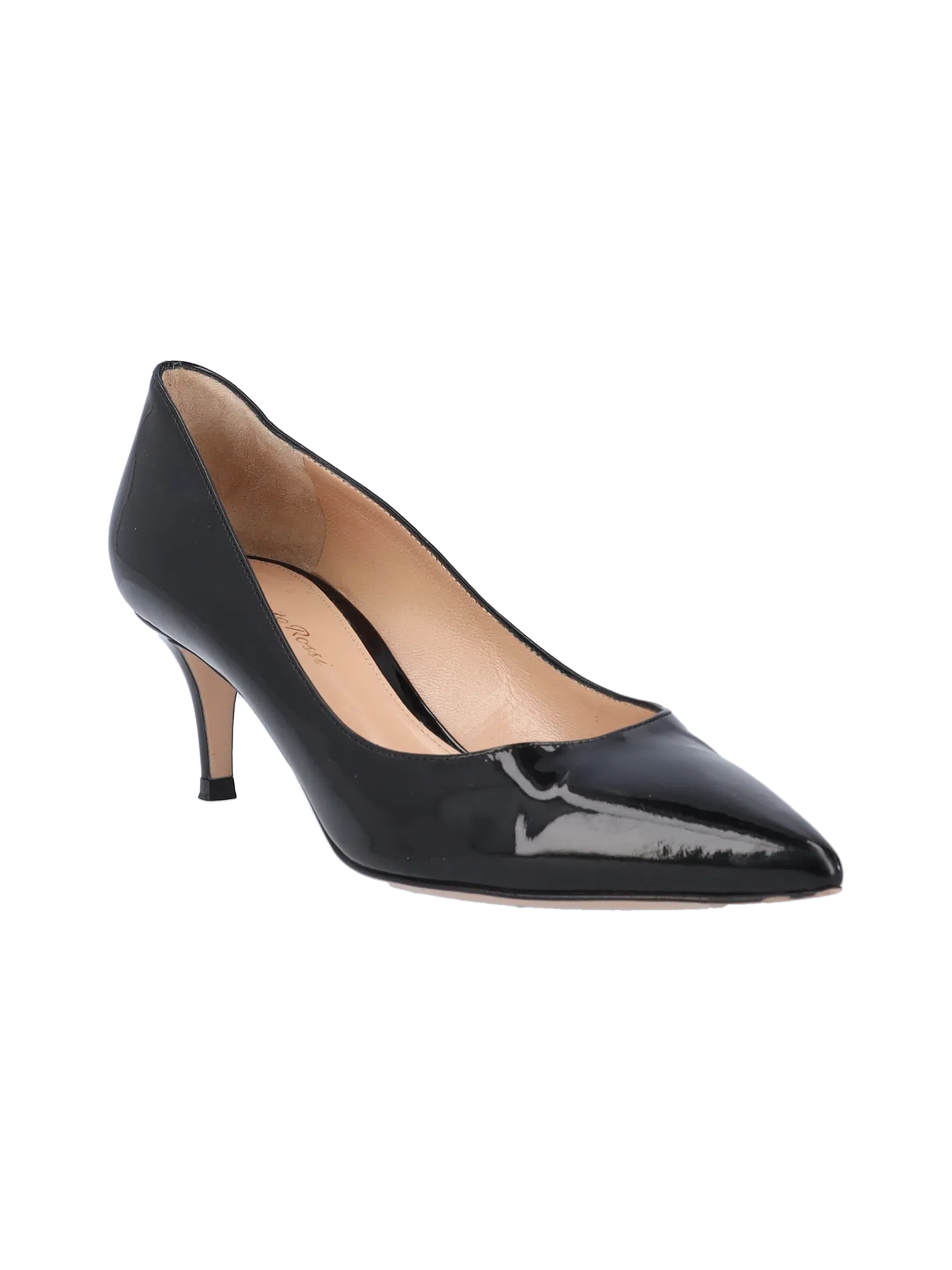 55mm kitten-heel patent-leather pumps