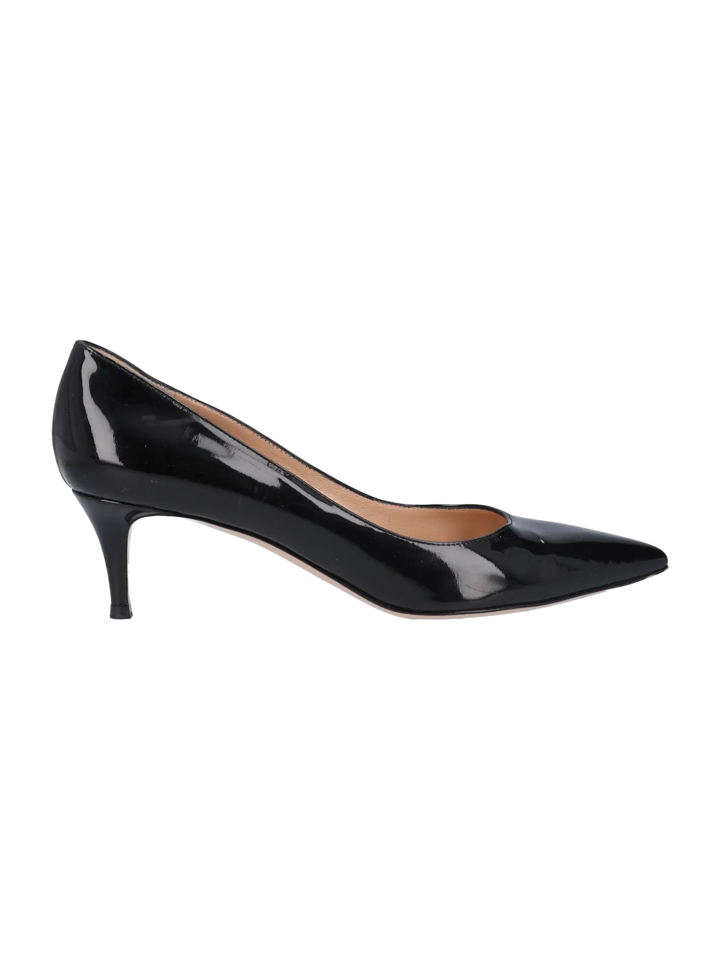 55mm kitten-heel patent-leather pumps