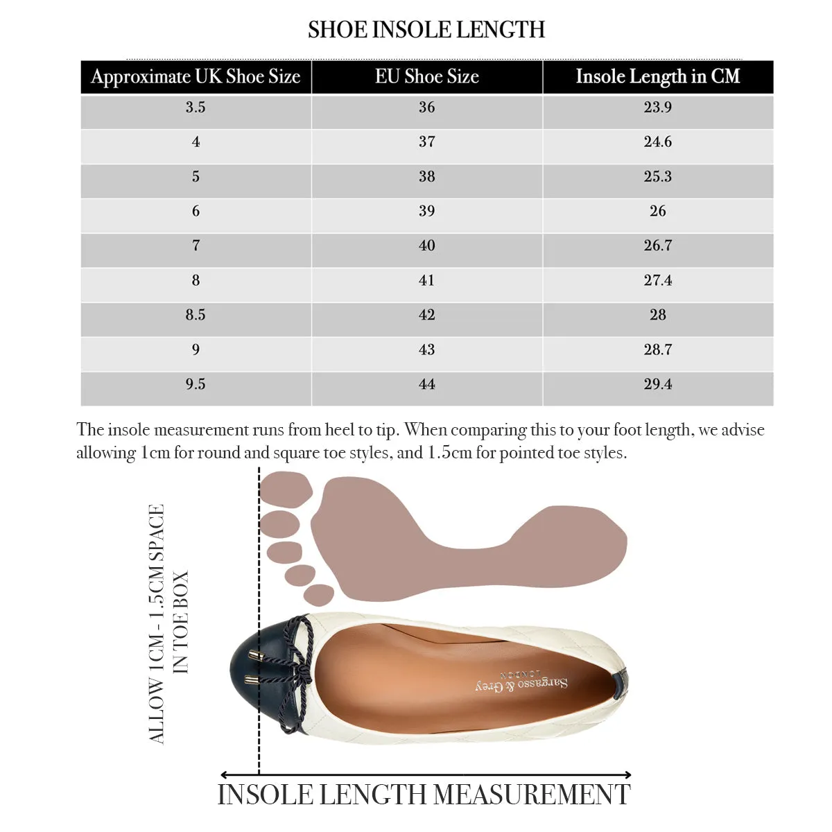 Alice Wide Fit Ballet Flats - Beige & Black Leather