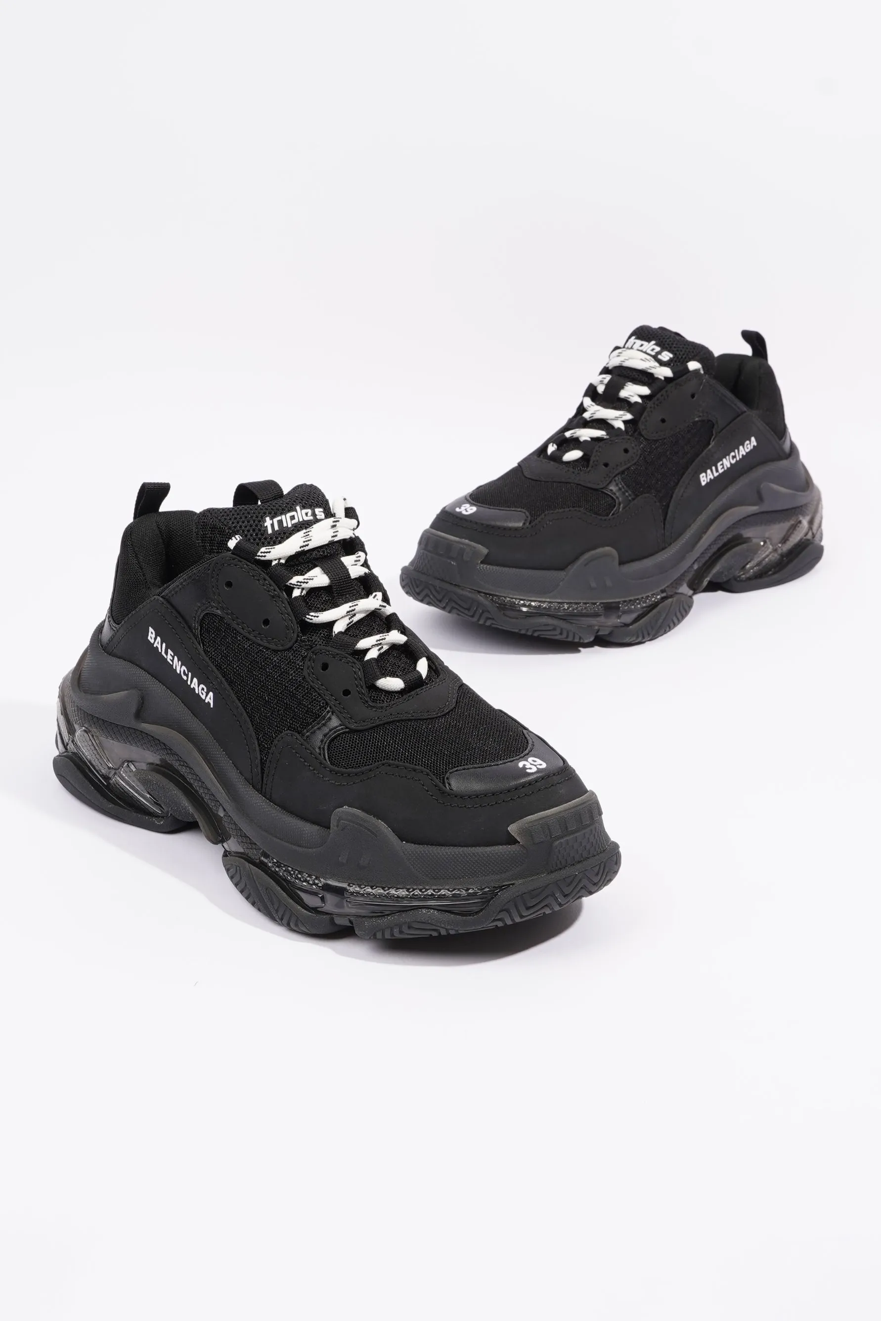 Balenciaga Triple S Black Canvas EU 39 UK 6