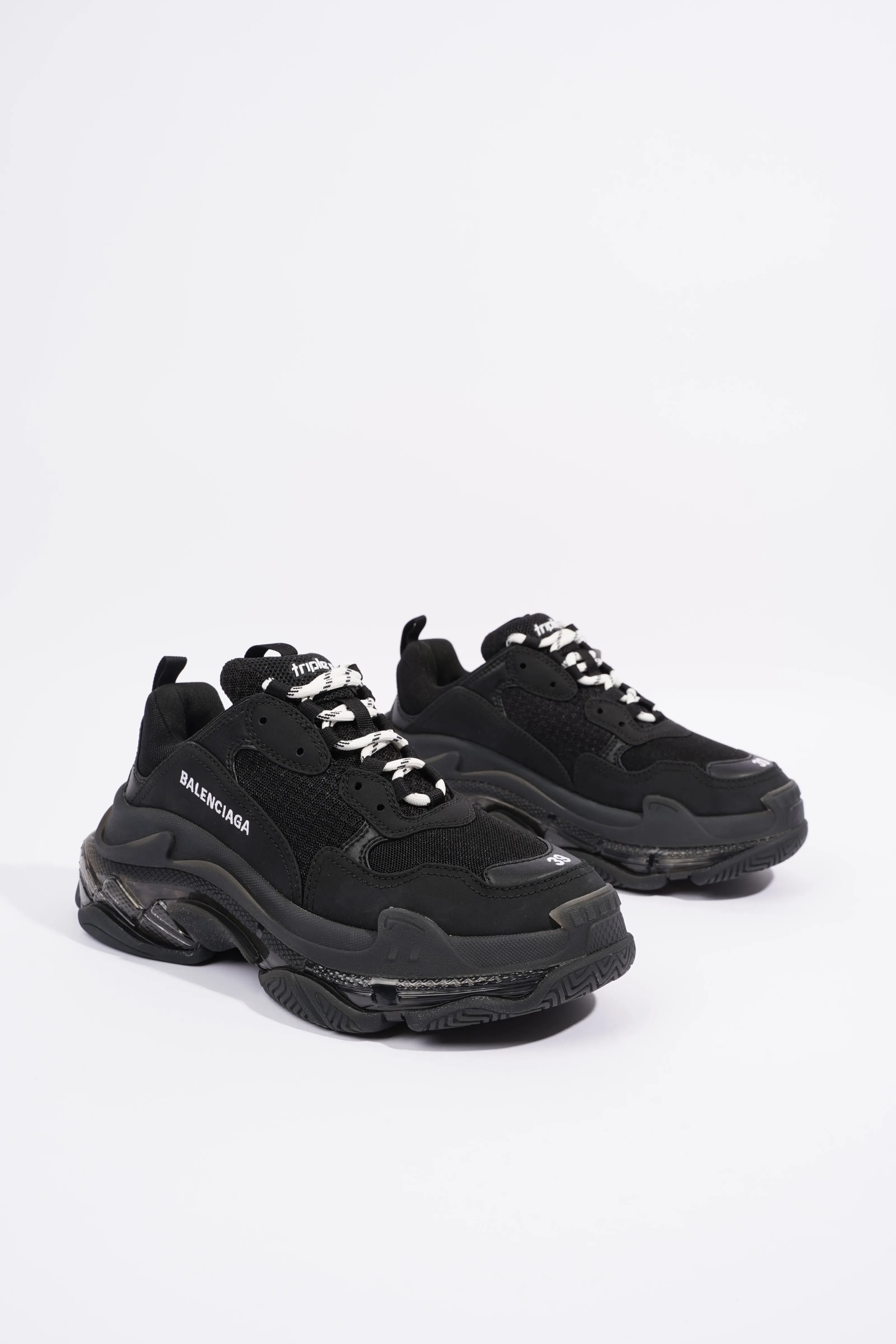 Balenciaga Triple S Black Canvas EU 39 UK 6