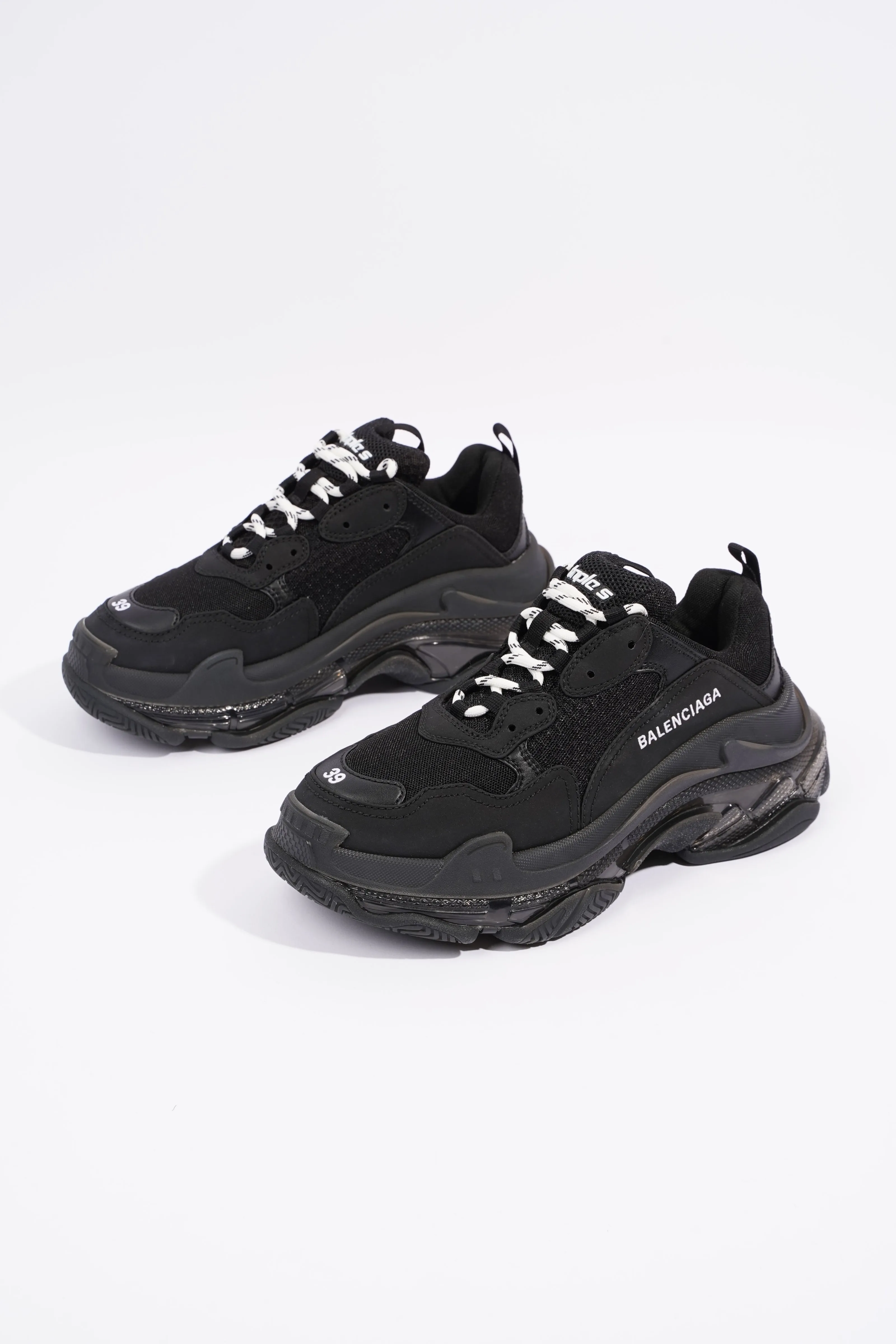 Balenciaga Triple S Black Canvas EU 39 UK 6
