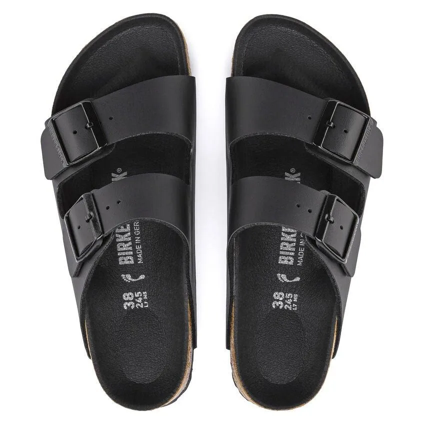 Birkenstock Arizona - Black Birko-Flor/Black Footbed