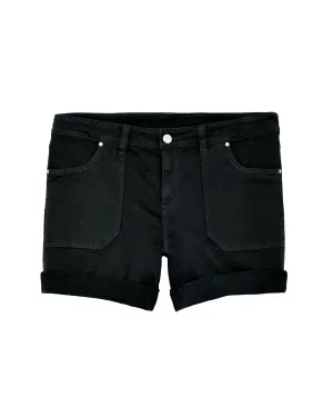 Macau Rolled Wide Cuff Short | Black