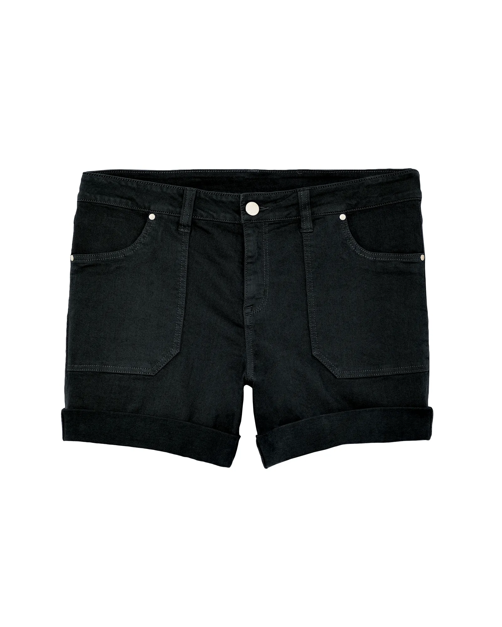 Macau Rolled Wide Cuff Short | Black