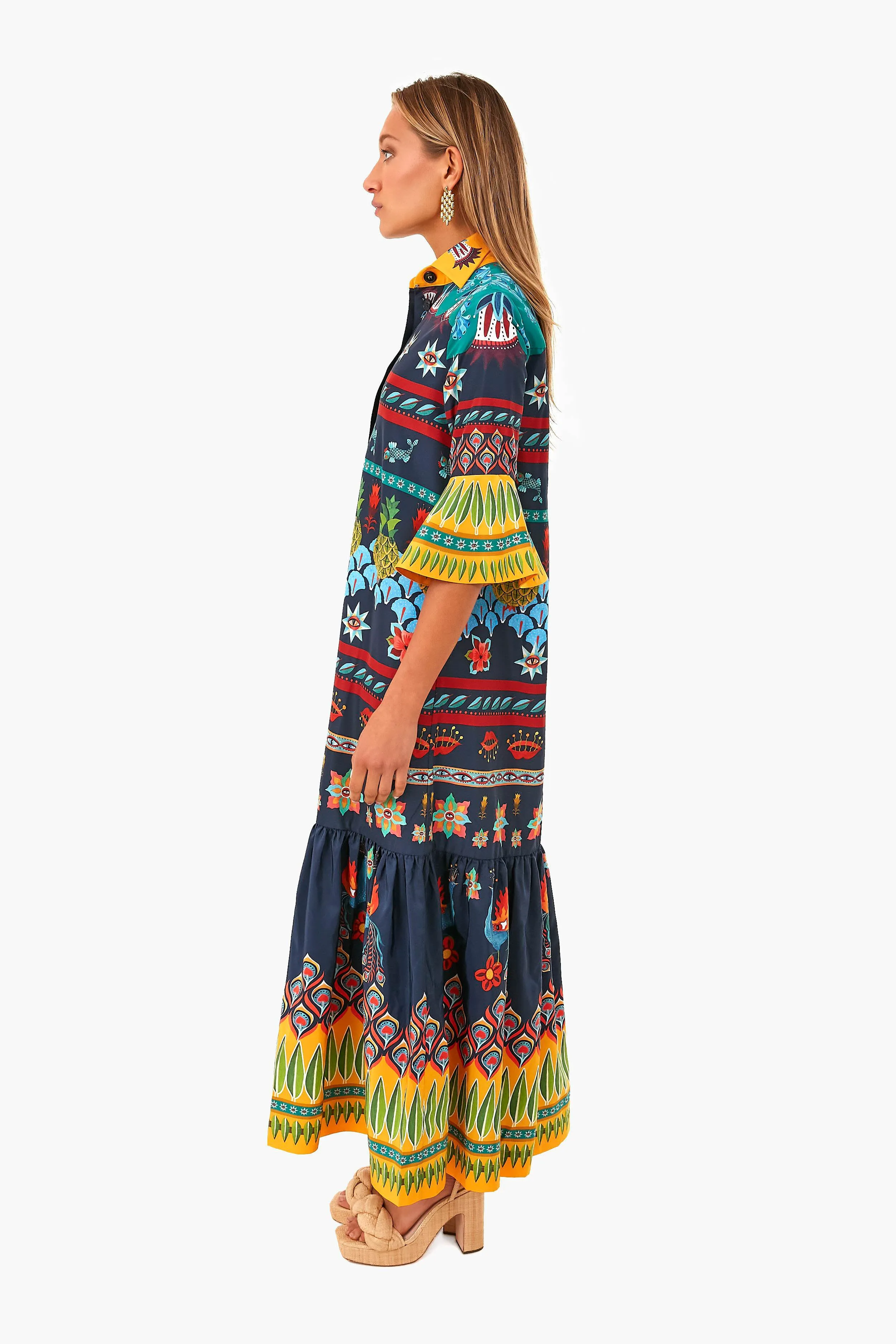 Patchwork Occhi Artemis Dress