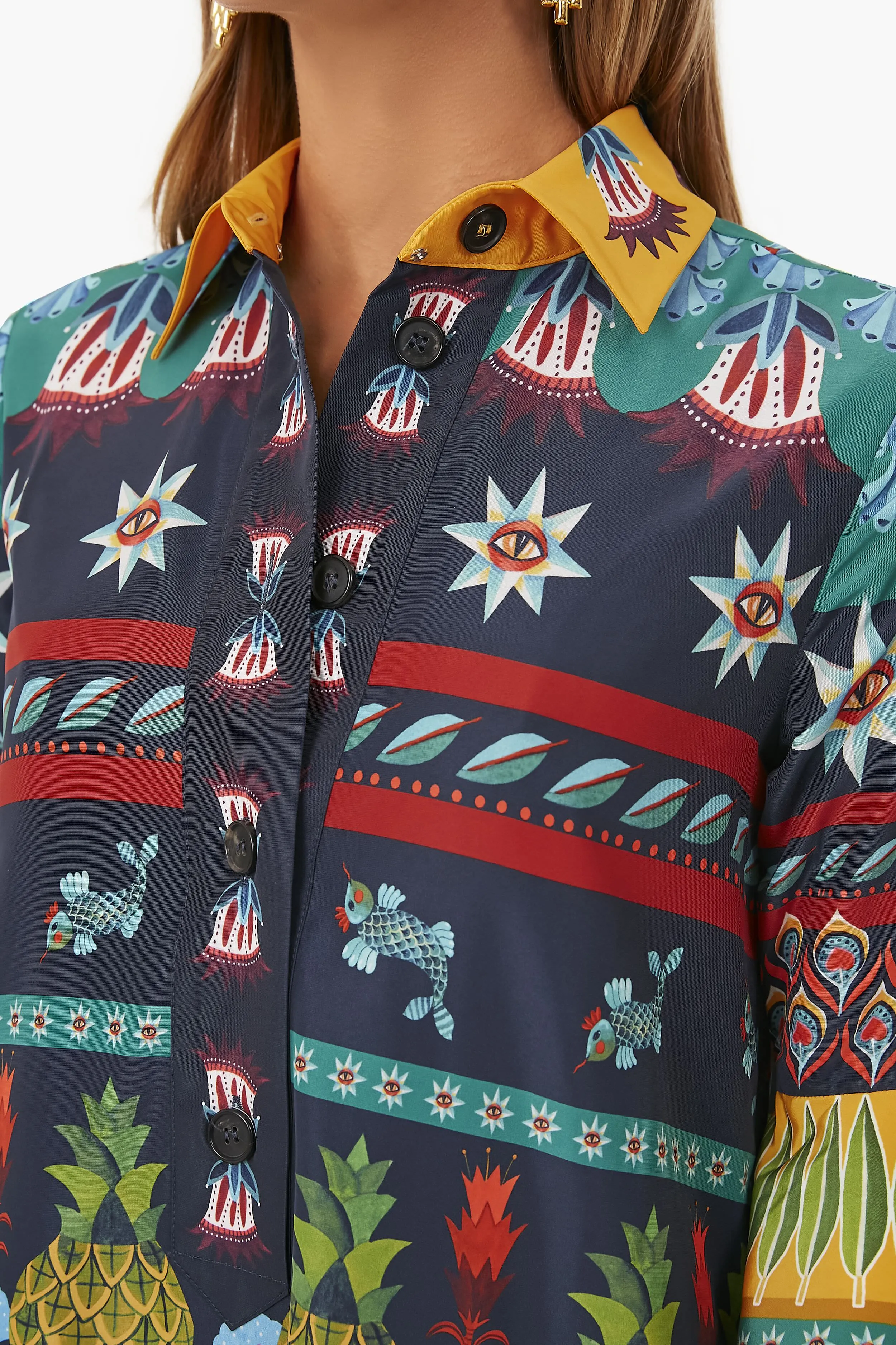 Patchwork Occhi Artemis Dress