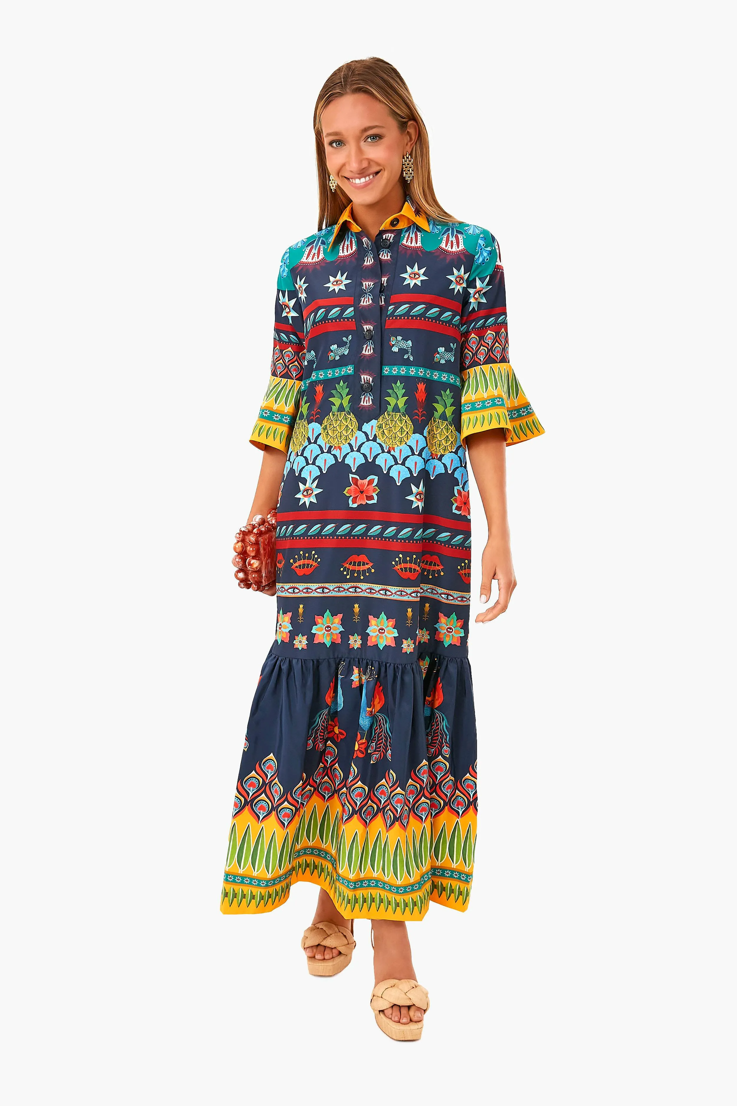 Patchwork Occhi Artemis Dress