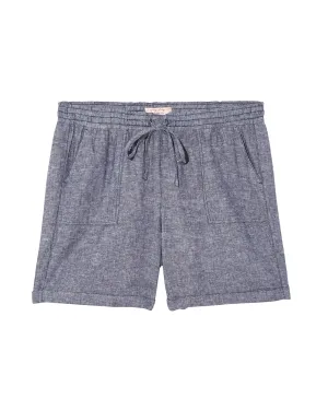 Phuket Linen Short | Azure Blue