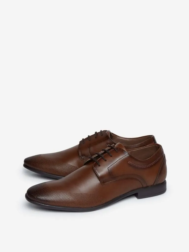 SOLEPLAY Tan Textured Brogues