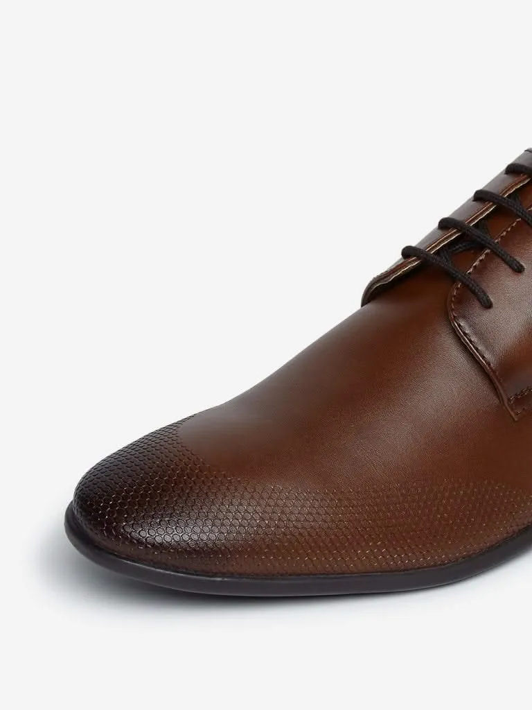 SOLEPLAY Tan Textured Brogues