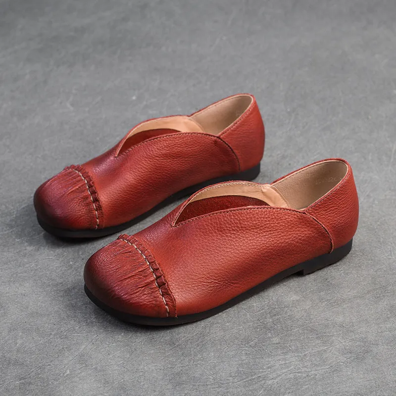 Women Minimalist Soft Leather Casual Flats